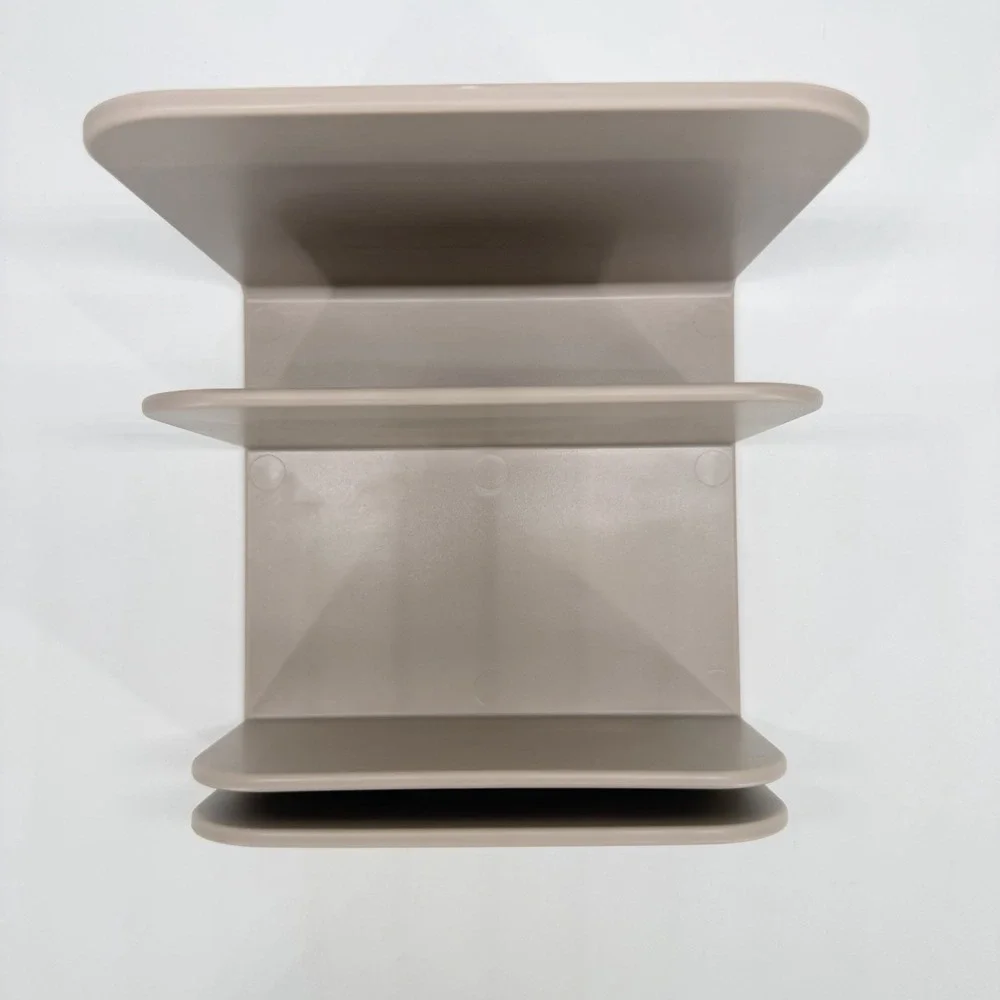 Caraway Magnetic Lid Organizer 3-Slot Cookware Storage Rack Beige Tan